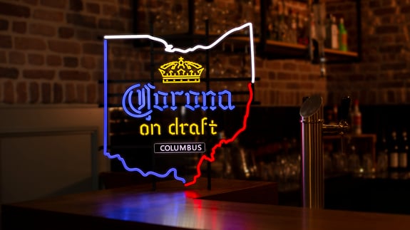 Corona extra Ohio (Columbus)_Personalized signs_LEDneon, 2019-313 - 1920x1080 verhouding - Hoge resolutie