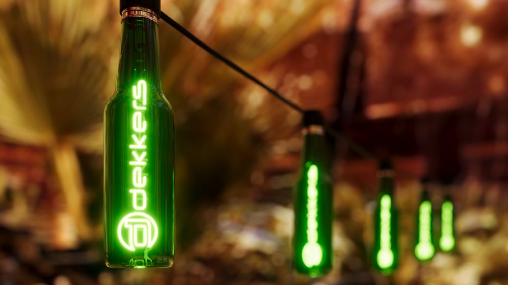 Bottle Filaments with Dekkers logo