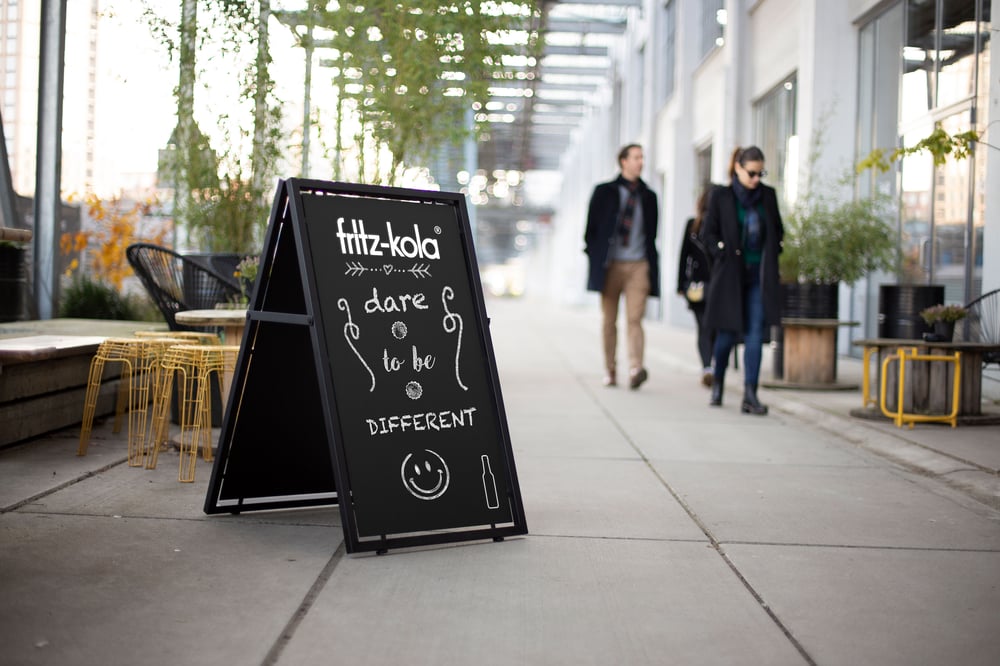 Outdoor Signage Ideas: The New Solar Powered Pavement Stand