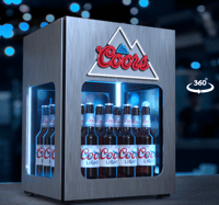 Coors Custom Mini Fridge with LEDNeon