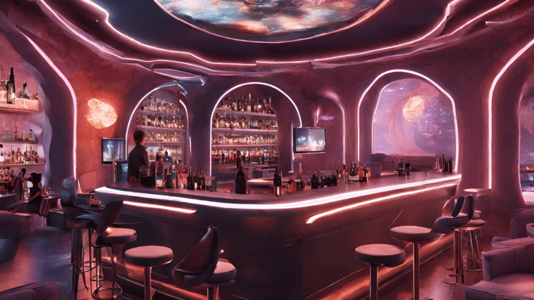 Bar of the future render